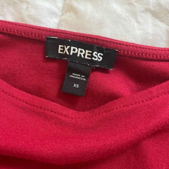 Express Deep Red Tank Top - Picture 3 of 4